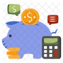 Piggy Bank Penny Bank Money Accumulation Icon