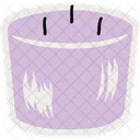 Scented Candle Aromatic Burning Candle Icon