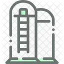 Scheune Silo Bauernhof Symbol