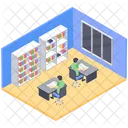 School Library Public Library Book Repository Icon