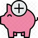 Sparschwein Bank Hinzufugen Symbol