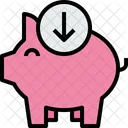 Sparschwein Bank Pfeil Symbol