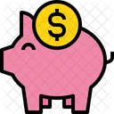 Schweinchen Bank Finanzen Symbol