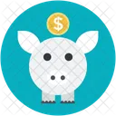 Sparschwein Bank Einzahlung Symbol