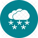 Starker Schneefall Schneeflocke Symbol