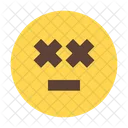 Schwindlig Meh Emoticon Smileys Symbol