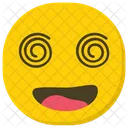 Schwindlig Emoji Emoticon Spiralaugen Symbol