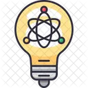 Science Idea Atom Bulb Molecular アイコン