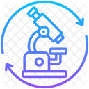 Scientifique Cycle Microscope Icône