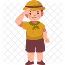 Scout Boy Character Icon