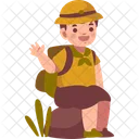 Scout Boy Character Icon