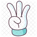 Scout Gesture Hand Gesture Hand Indicator Icon