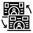 Screen Sharing Meeting Video Conference Icon