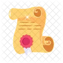 Scroll Paper Parchment Manuscript Icon