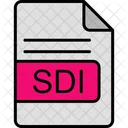 Sdi Arquivo Formato Ícone