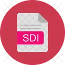 Sdi Arquivo Formato Ícone