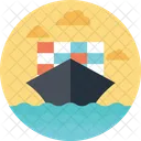 Sea Container Shipment Icon