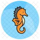 Seahorse Hippocampus Animal Icon