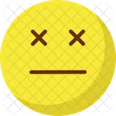 Sealed Eye Eyeless Emoticons Icon