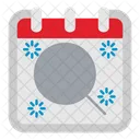 Search Magnifier Calendar アイコン