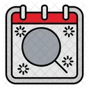 Search Magnifier Calendar アイコン