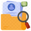 Search Cv Cv Analysis Search Resume Icon