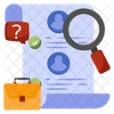 Search Cv Cv Analysis Search Resume Icon