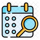 Calendar Date Magnifying Glass アイコン