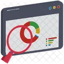 Search Graph Search Chart Chart Magnifying Icon