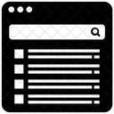 Search Result Flowchart List Icon