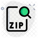 Search Zip File  Icon