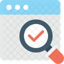 Searching Magnifier Browser Icon