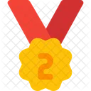 Second Rank Medal Bronze Icon