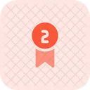 Second Rank Badge Bronze Icon