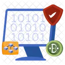 Secure Binary Data Secure Binary Code Binary Data Security アイコン