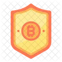 Security Money Bitcoin Cryptocurrency Secure Bitcoin Protected Bitcoin Icon