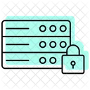 Secure Server Color Shadow Thinline Icon Icon