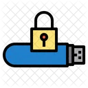 Usb Data Security Lock Usb Lock Pen Drive Icon