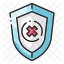 Shield Firewall Security Breach Icon