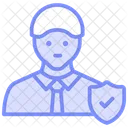 Security Consultancy Duotone Line Icon Icon