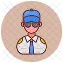 Security guard male  Icon