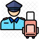 Security Personnel Airport Border Icon