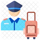 Security Personnel Airport Border Icon