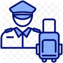 Security Personnel Airport Border Icon