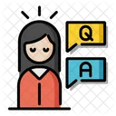 Seek Knowledge Question Answer Faq Icon