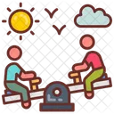 Seesaw Park Fun Summer Activities Icon