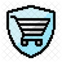 Escudo Del Carrito De Compras Icono