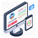 Contrasena De Cuenta Seguridad De Cuenta En Linea Contrasena De Perfil Icono