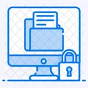 Seguridad De Datos Carpeta Protegida Cifrado De Datos Icono