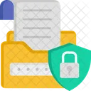 Seguridad De Datos Bloqueo De Archivos Seguridad De Archivos Icono